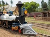 HO scale old time locomotive smokestack set 1 3d printed 