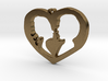 Two in Love Pendant - Amour Collection 3d printed 