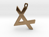 Letter ALEPH - Paleo Hebrew - With Chain Loop 3d printed 