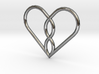 Infinity Heart Pendant 3d printed 