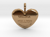 One in a Million Valentine Heart pedant 3d printed 
