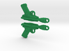 Green Rodian Blasterearrings 3d printed 