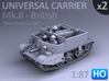 Universal Carrier Mk.II - (1:87 HO) - (2 Pack) 3d printed 