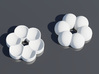 Funky 45 rpm Adapters (Two piece set) - Flower 3d printed 