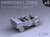 Mercedes L 1500 A - PERSONNEL CARRIER - (4 pack) 3d printed 