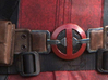 Deadpool Movie Belt Buckle 80mm (revised 2-05-16) 3d printed 
