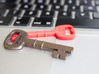 221b Door Key - keychain/pendant 3d printed 
