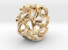 Crown Mesh Ring / Bronze Brass or Silver Ring 3d printed 
