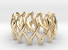 Simple Mesh Ring / Gold Mesh Ring 3d printed 
