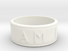 I AM | AM I Ring - size 8 3d printed 