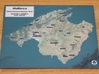 Mallorca Map - True Color w/Labels 3d printed Top View..