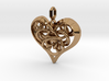 Tied Heart Pendant 3d printed 