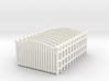Fence 02. HO Scale (1:87) 3d printed set of 12 fences in HO scale