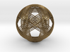Icosahedron vertex symmetry weave 2 3d printed 