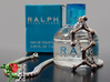 Linalool 3d printed Linalool pendant on a Thomas Sabo 
KE1107-001-12 in front of a minature of 'Ralph' (Ralph Lauren, 2000), a freesia fragrance with linalool.