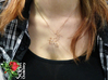 "Migirone" 3d printed  'Migirone' pendant worn by the very Migi on a rose gold plated Thomas Sabo  KE1219-415-12 necklace.