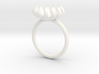 Annie Ring, very small bloom ring 3d printed 