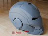 Iron Man Helmet detail - Jaw Rivot (Only One) 3d printed 3D print incorporated into Helmet Armor, Sanded & Primed