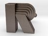 R Art Deco Cufflink Letter 3d printed 