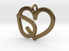 Heart Leaf Pendant - Amour Collection 3d printed 