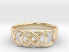 Double Infinity Ring 14.5mm Size3-0.5 3d printed 