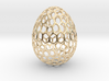 Honeycomb - Decorative Egg - 2.3 inch 3d printed 3d printed egg gold