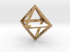 Faceted Minimal Octahedron Frame Pendant Small 3d printed 