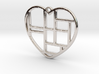 Mondrian Heart 3d printed 