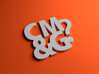Coaster #1 - CM&G logo 3d printed 
