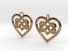 Celtic Heart earrings 3d printed 