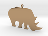 Rhino Silhouette Pendant 3d printed 