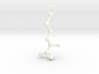 D-Methionine Molecule Necklace Earring 3d printed 