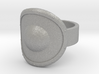 Round Shield Ring Size 9 3d printed 