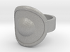 Round Shield Ring Size 11 3d printed 