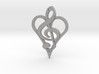 Music From The Heart Pendant 3d printed 