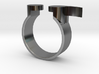 Semi Colon Ring Size 8 3d printed 