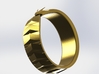 Ouroboros Signet Ring 3d printed Gold 2