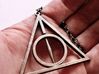 Extra Large Deathly Hallows Pendant 3d printed 