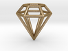 Pendant 'Diamond 3D' 3d printed 