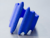 Waves Ring (Size 16) 3d printed Waves Ring - Royal Blue Strong & Flexible (Size 16)