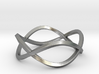 Size 8 Infinity Twist Ring 3d printed 