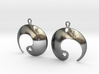 Enso No. 1 Earrings 3d printed 