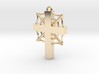 Cross with cobwebs and the words 3d printed 