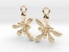 Arabidopsis Rosette Earrings  3d printed 