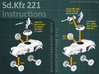 Sd.Kfz 221 (2 pack) HO 3d printed Instructions for the Sd.Kfz 221