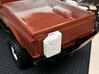 NATO 20L Jerry Can 1/10 Scale 3d printed White Strong Flexible printed version on bumper of RC truck.