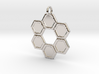 Honeycomb Ring Pendant 3d printed 