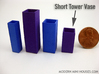 Tower Vase Short 1:12 scale 3d printed (actual material is Purple Strong & Flexible Polished)