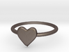 Heart-ring-solid-size-8 3d printed 