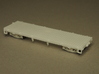 HOn30 25 foot Flatcar without stakes 3d printed sitting on HOn30 trucks (not included)